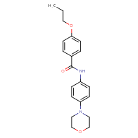 Chemical structure of N-[4-(morpholin-4-yl)phenyl]-4-propoxybenzamide - CSSB00026382233