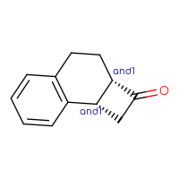 Chemical structure of rac-(2aR,8bR)-1H,2H,2aH,3H,4H,8bH-cyclobuta[a]naphthalen-2-one - CSSB20620672959