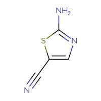 Chemical structure of 2-amino-1,3-thiazole-5-carbonitrile - CSSB00000686900