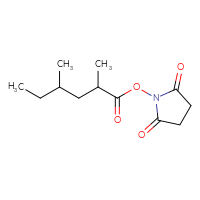 Chemical structure of 2,5-dioxopyrrolidin-1-yl 2,4-dimethylhexanoate - CSSB20269602109