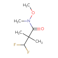 Chemical structure of 3,3-difluoro-N-methoxy-N,2,2-trimethylpropanamide - CSSB00016358077