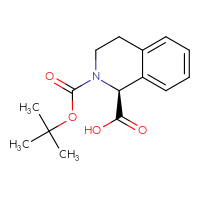 Chemical structure of (1S)-2-[(tert-butoxy)carbonyl]-1,2,3,4-tetrahydroisoquinoline-1-carboxylic acid - CSSB00010197885