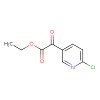 Chemical structure of ethyl 2-(6-chloropyridin-3-yl)-2-oxoacetate - CSSB00000047086