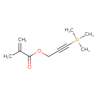 Chemical structure of 3-(trimethylsilyl)prop-2-yn-1-yl 2-methylprop-2-enoate - CSSB00030655476