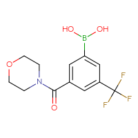 Chemical structure of [3-(morpholine-4-carbonyl)-5-(trifluoromethyl)phenyl]boronic acid - CSSB21103240227