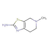 Chemical structure of 5-methyl-4H,5H,6H,7H-[1,3]thiazolo[5,4-c]pyridin-2-amine - CSSB00000184392
