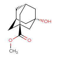Chemical structure of methyl (1r,3s,5R,7S)-3-hydroxyadamantane-1-carboxylate - CSSB00121572262