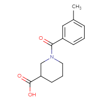Chemical structure of 1-(3-methylbenzoyl)piperidine-3-carboxylic acid - CSSB00000601811