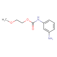 Chemical structure of 2-methoxyethyl N-(3-aminophenyl)carbamate - CSSB00000745210