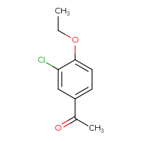 Chemical structure of 1-(3-chloro-4-ethoxyphenyl)ethan-1-one - CSSB00011772398