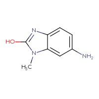 Chemical structure of 6-amino-1-methyl-1H-1,3-benzodiazol-2-ol - CSSB00012282754