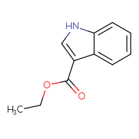 Chemical structure of ethyl 1H-indole-3-carboxylate - CSSB00011211493