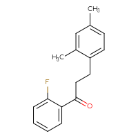 Chemical structure of 3-(2,4-dimethylphenyl)-1-(2-fluorophenyl)propan-1-one - CSSB00020571416