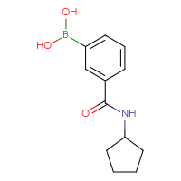 Chemical structure of [3-(cyclopentylcarbamoyl)phenyl]boronic acid - CSSB00000041894