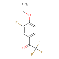 Chemical structure of 1-(4-ethoxy-3-fluorophenyl)-2,2,2-trifluoroethan-1-one - CSSB00010178838