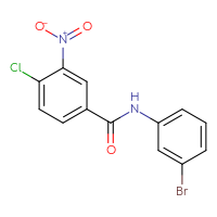 Chemical structure of N-(3-bromophenyl)-4-chloro-3-nitrobenzamide - CSSB00030501621