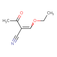 Chemical structure of 2-(ethoxymethylidene)-3-oxobutanenitrile - CSSB00015267436