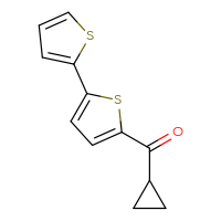 Chemical structure of {[2,2'-bithiophen]-5-yl}(cyclopropyl)methanone - CSSB01005206033
