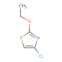 Chemical structure of 4-chloro-2-ethoxy-1,3-thiazole - CSSB00013180703