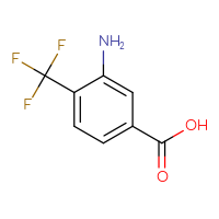 Chemical structure of 3-amino-4-(trifluoromethyl)benzoic acid - CSSB00000068928