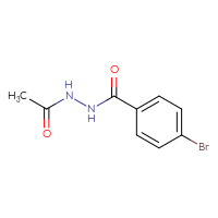 Chemical structure of N'-acetyl-4-bromobenzohydrazide - CSSB00000152858