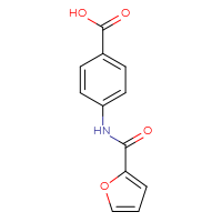 Chemical structure of 4-(furan-2-amido)benzoic acid - CSSB00000265178