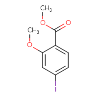 Chemical structure of methyl 4-iodo-2-methoxybenzoate - CSSB00010176066