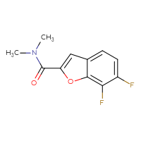 Chemical structure of 6,7-difluoro-N,N-dimethyl-1-benzofuran-2-carboxamide - CSSB06956319303