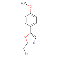 Chemical structure of [5-(4-methoxyphenyl)-1,3-oxazol-2-yl]methanol - CSSB00021646414