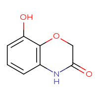 Chemical structure of 8-hydroxy-3,4-dihydro-2H-1,4-benzoxazin-3-one - CSSB00009861265