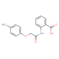 Chemical structure of 2-[2-(4-methylphenoxy)acetamido]benzoic acid - CSSB00000695829