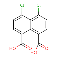Chemical structure of 4,5-dichloronaphthalene-1,8-dicarboxylic acid - CSSB00102608079