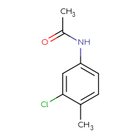 Chemical structure of N-(3-chloro-4-methylphenyl)acetamide - CSSB00000154003