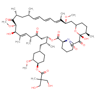 Chemical structure of (1R,2R,4S)-4-[(2R)-2-[(1R,9S,12S,15R,16E,18R,19R,21R,23S,24E,26E,28E,30S,35R)-1,18-dihydroxy-19,30-dimethoxy-15,17,21,23,29,35-hexamethyl-2,3,10,14,20-pentaoxo-11,36-dioxa-4-azatricyclo[30.3.1.0⁴,⁹]hexatriaconta-16,24,26,28-tetraen-12-yl]propyl]-2-methoxycyclohexyl 3-hydroxy-2-(hydroxymethyl)-2-methylpropanoate - CSSB21398891357