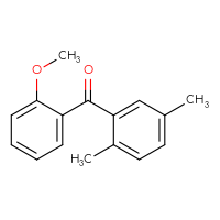 Chemical structure of (2,5-dimethylphenyl)(2-methoxyphenyl)methanone - CSSB00000425646