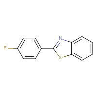 Chemical structure of 2-(4-fluorophenyl)-1,3-benzothiazole - CSSB00000007034