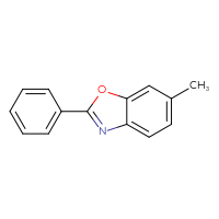 Chemical structure of 6-methyl-2-phenyl-1,3-benzoxazole - CSSB00010002520