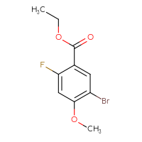 Chemical structure of ethyl 5-bromo-2-fluoro-4-methoxybenzoate - CSSB00010734167