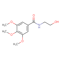 Chemical structure of N-(2-hydroxyethyl)-3,4,5-trimethoxybenzamide - CSSB00000584587