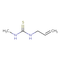 Chemical structure of 1-methyl-3-(prop-2-en-1-yl)thiourea - CSSB00000167143