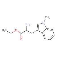 Chemical structure of ethyl 2-amino-3-(1-methyl-1H-indol-3-yl)propanoate - CSSB00003677255