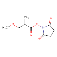 Chemical structure of 2,5-dioxopyrrolidin-1-yl 3-methoxy-2-methylpropanoate - CSSB17484213744