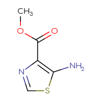 Chemical structure of methyl 5-amino-1,3-thiazole-4-carboxylate - CSSB00012145116