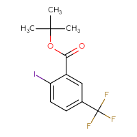 Chemical structure of tert-butyl 2-iodo-5-(trifluoromethyl)benzoate - CSSB06359289998