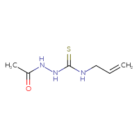 Chemical structure of N-{[(prop-2-en-1-yl)carbamothioyl]amino}acetamide - CSSB00000003226