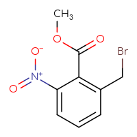Chemical structure of methyl 2-(bromomethyl)-6-nitrobenzoate - CSSB00012348835