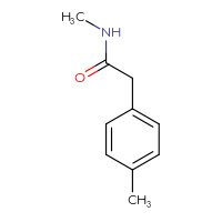 Chemical structure of N-methyl-2-(4-methylphenyl)acetamide - CSSB00000185632