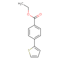 Chemical structure of ethyl 4-(thiophen-2-yl)benzoate - CSSB00010164521