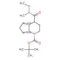 Chemical structure of rac-tert-butyl (4aR,7aR)-4-[methoxy(methyl)carbamoyl]-octahydro-1H-cyclopenta[b]pyridine-1-carboxylate - CSSB06754373349