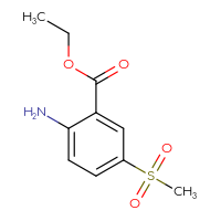 Chemical structure of ethyl 2-amino-5-methanesulfonylbenzoate - CSSB00000746117